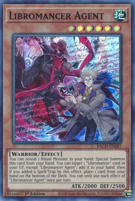 Libromancer Agent [BACH - BACH-EN087] Yu-Gi-Oh Trading Card