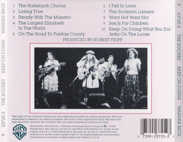 The Roches : Keep On Doing (CD, Album)