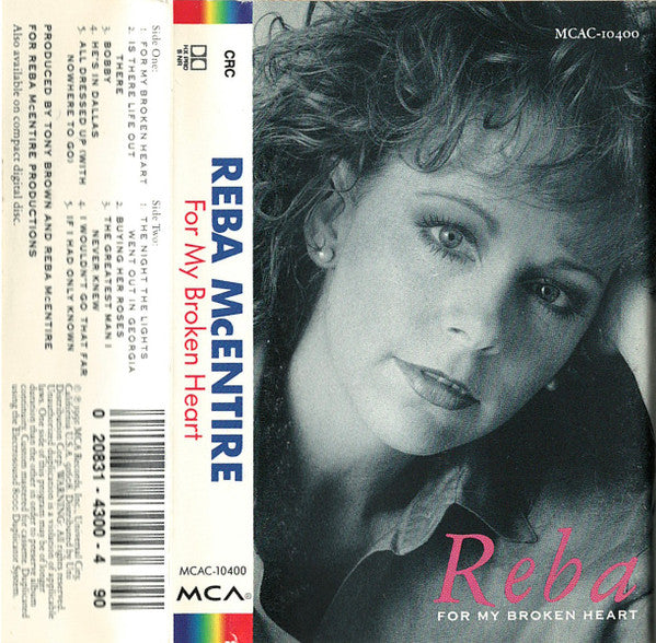 Reba McEntire : For My Broken Heart (Cass, Album, Club)