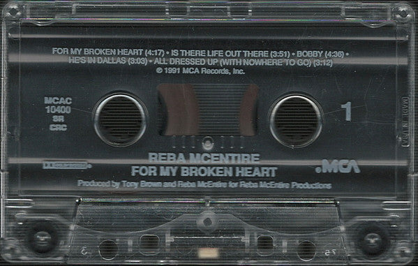 Reba McEntire : For My Broken Heart (Cass, Album, Club)