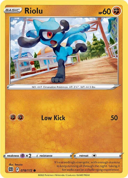 Riolu [SWSH09 - 078/172] Pokemon Trading Card