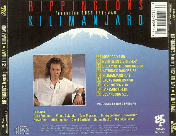 The Rippingtons Featuring Russ Freeman (2) : Kilimanjaro (CD, Album)