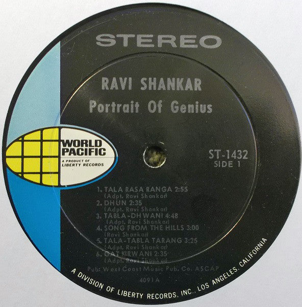 Ravi Shankar - Portrait Of Genius (LP) (G) - Endless Media