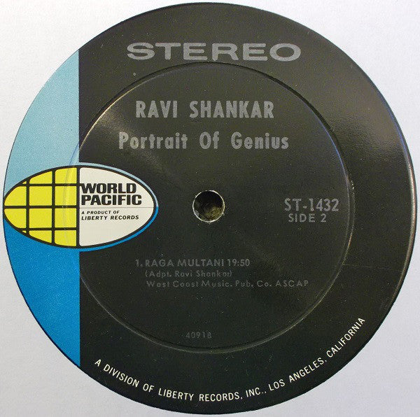 Ravi Shankar - Portrait Of Genius (LP) (G) - Endless Media