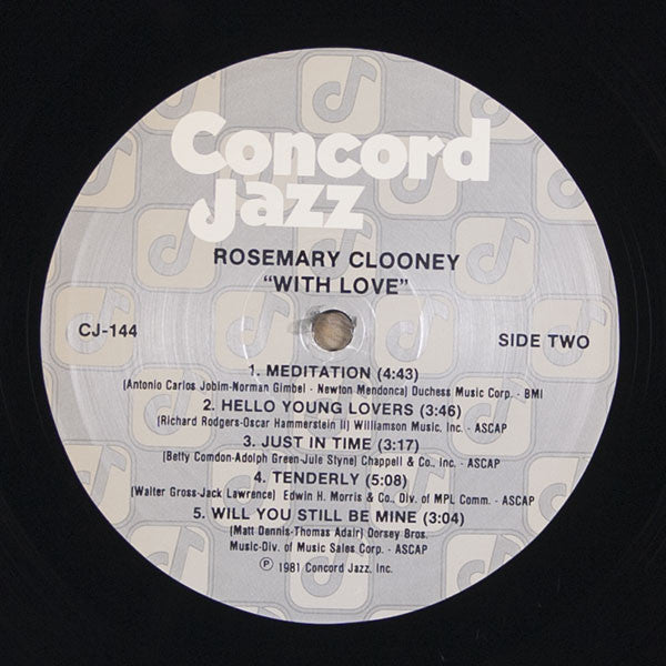 Rosemary Clooney - With Love (LP) (VG+) - Endless Media