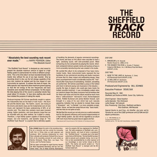 Robbie Buchanan, James Newton Howard, Lenny Castro, Nathan East, Michael Landau, Carlos Vega - The Sheffield Track Record (LP) (VG+) - Endless Media