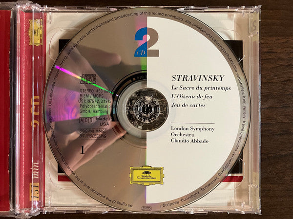Igor Stravinsky – London Symphony Orchestra • Claudio Abbado : Le Sacre Du Printemps · The Firebird · Pétrouchka · Pulcinella · Jeu De Cartes (2xCD, Comp, RE, RM)