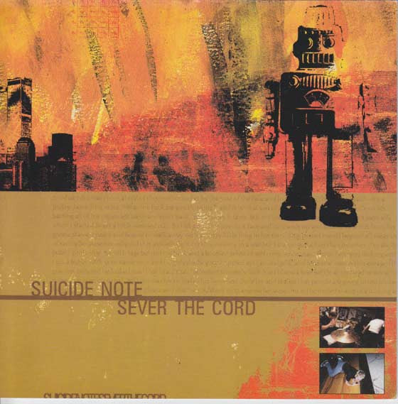 Suicide Note / Sever The Cord - Untitled (7") (VG) - Endless Media