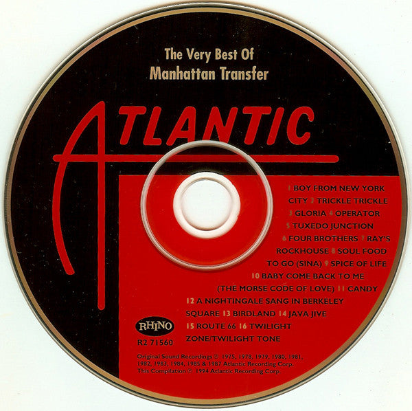 The Manhattan Transfer : The Very Best Of The Manhattan Transfer (CD, Comp)