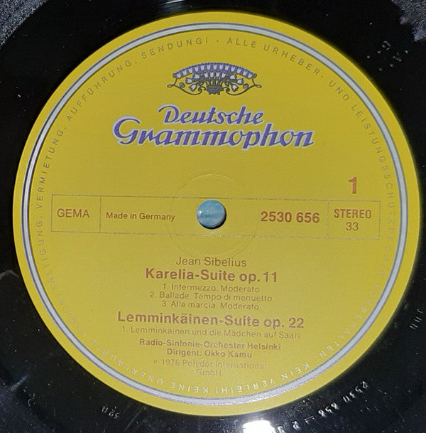 Jean Sibelius - Radion Sinfoniaorkesteri, Okko Kamu : Lemminkäinen Suite • Karelia Suite (LP)