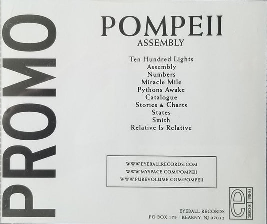Pompeii - Assembly (CD) (VG+) - Endless Media
