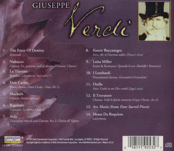 Giuseppe Verdi : Classical Masters (CD, Album)