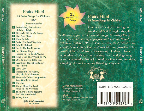 Twin Sisters : Praise Him! - 25 Praise Songs For Children (CD, Album)