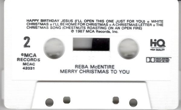 Reba McEntire : Merry Christmas To You (Cass, Album)