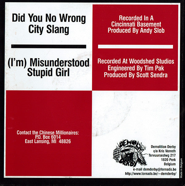 The Chinese Millionaires : This Is The Criminal Element (7", EP, Red)
