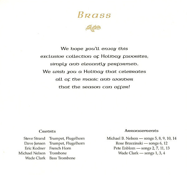 Various : Christmas Reflections - Brass (CD, Album)