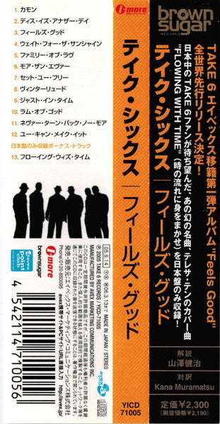 Take 6 : Feels Good (CD, Album)