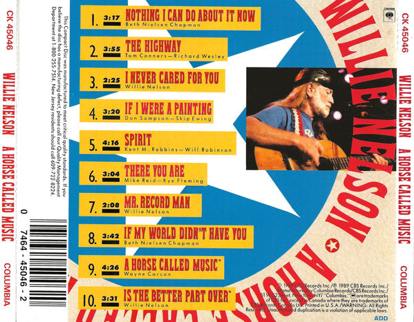 Willie Nelson : A Horse Called Music (CD, Album)