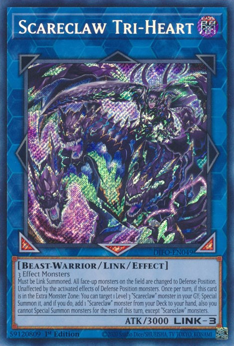 Scareclaw Tri-Heart [DIFO - DIFO-EN049] Yu-Gi-Oh Trading Card