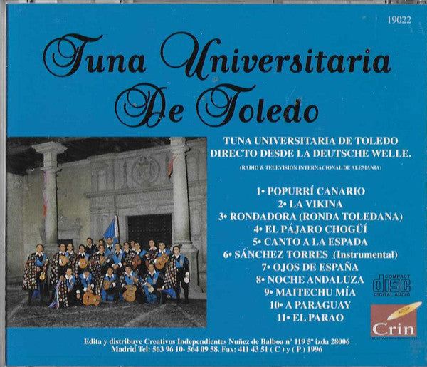 Tuna Del Colegio Universitario De Toledo : Tuna Universitaria De Toledo (CD, Album)