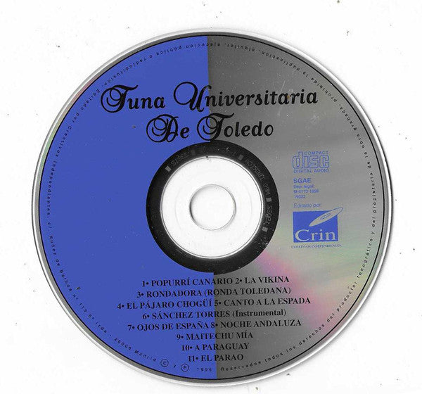 Tuna Del Colegio Universitario De Toledo : Tuna Universitaria De Toledo (CD, Album)