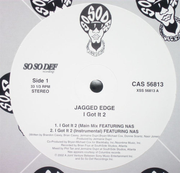 Jagged Edge Featuring Nas - I Got It 2 (12") (VG+) - Endless Media