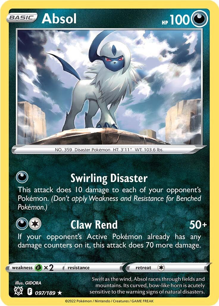 Absol [SWSH10 - 097/189] Pokemon Trading Card