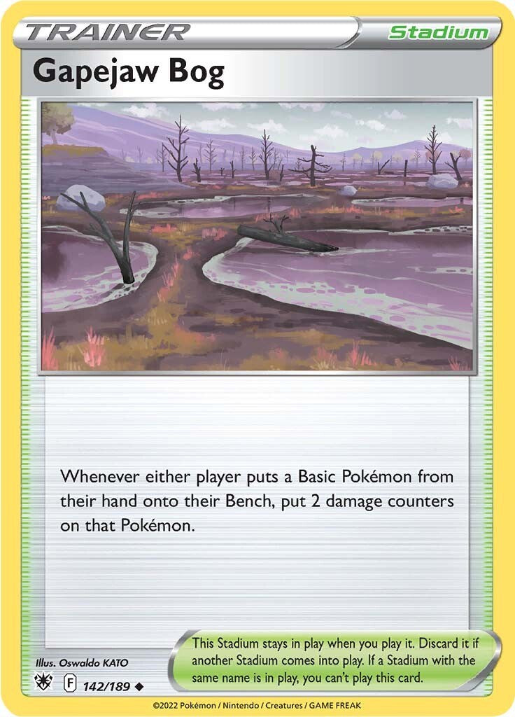 Gapejaw Bog [SWSH10 - 142/189] Pokemon Trading Card