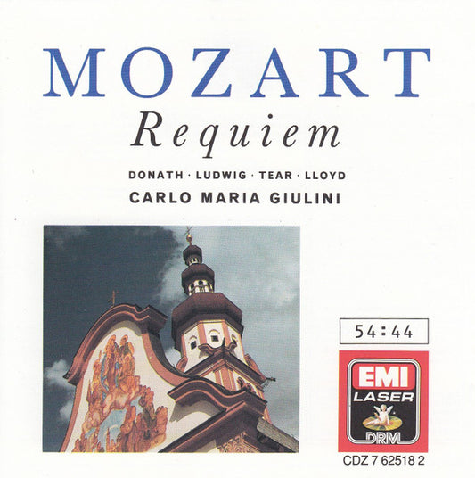 Wolfgang Amadeus Mozart, Helen Donath, Christa Ludwig, Robert Tear, Robert Lloyd (4), Carlo Maria Giulini : Requiem (CD, Album, RE)