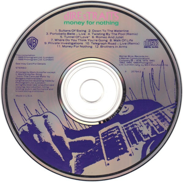 Dire Straits : Money For Nothing (CD, Comp, Spe)