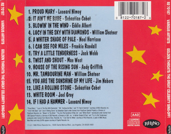 Various : Golden Throats: The Great Celebrity Sing-Off! (CD, Comp, RM)