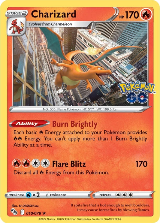 Charizard [PGO - 010/078] Pokemon Trading Card