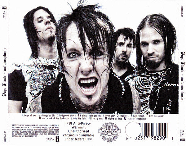 Papa Roach : Metamorphosis (CD, Album, Par)