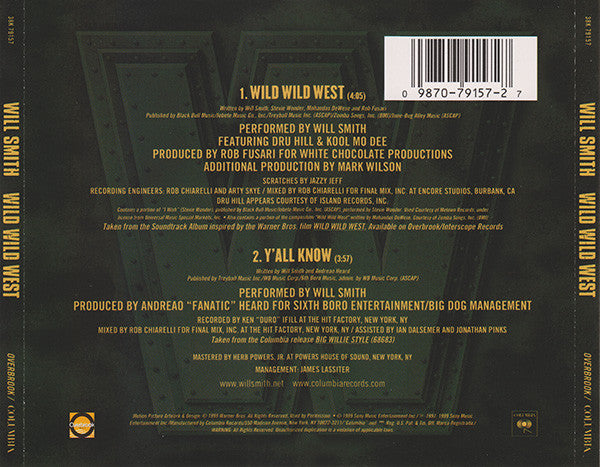 Will Smith : Wild Wild West (CD, Single)