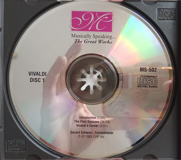 Gerard Schwarz Narrating & Conducting The Los Angeles Chamber Orchestra : Musically Speaking... The Great Works: Vivaldi The Four Seasons (2xCD)