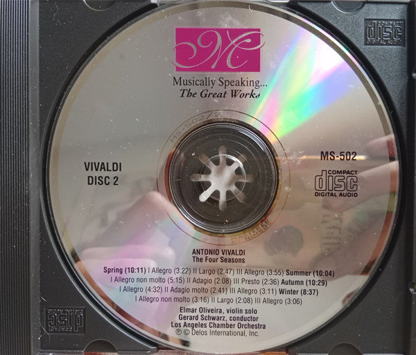 Gerard Schwarz Narrating & Conducting The Los Angeles Chamber Orchestra : Musically Speaking... The Great Works: Vivaldi The Four Seasons (2xCD)