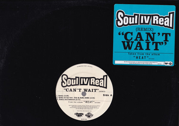 Soul For Real : Can't Wait Remix (12", Promo)