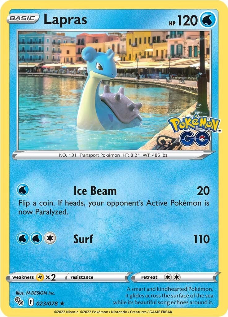 Lapras [PGO - 023/078] Pokemon Trading Card