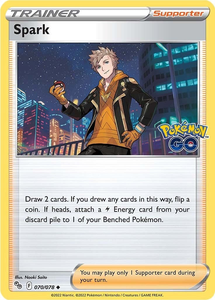 Spark [PGO - 070/078] Pokemon Trading Card