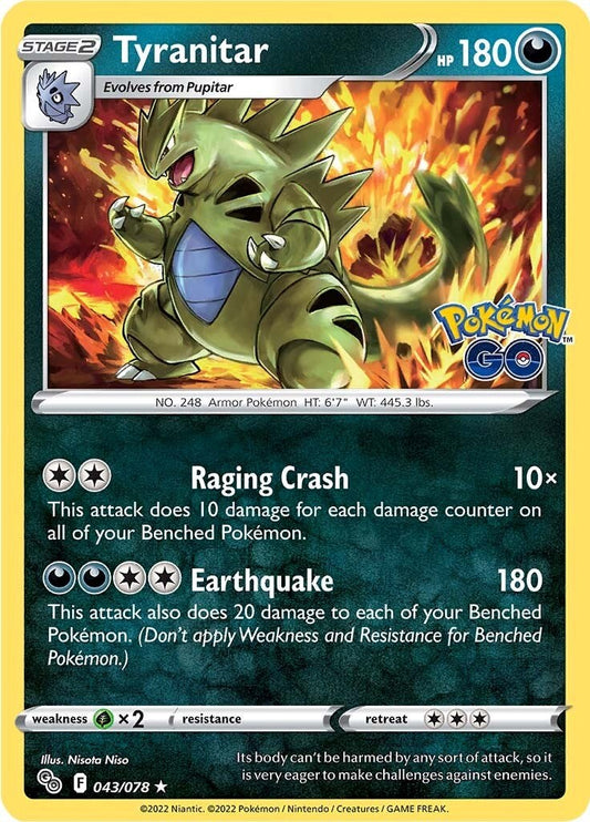 Tyranitar [PGO - 043/078] Pokemon Trading Card