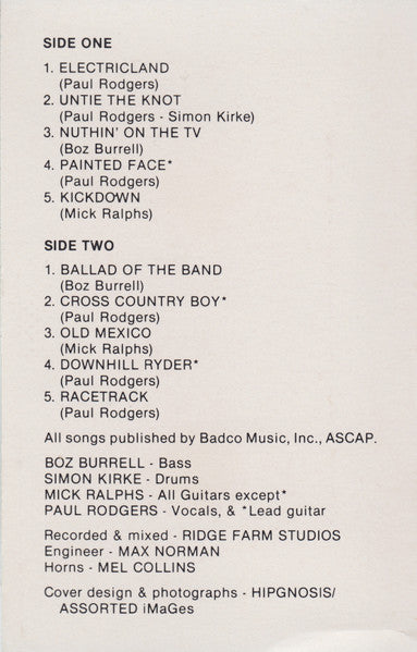 Bad Company (3) : Rough Diamonds (Cass, Album, Dol)