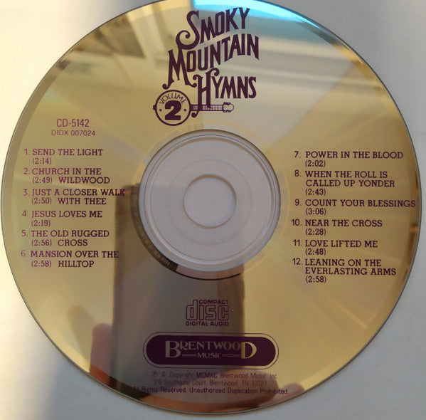 Craig Duncan, Alisa Jones Wall, Ron Wall, Eric Silver, Larry Beaird, David Schnaufer, Jack Jezzro : Smoky Mountain Hymns Volume 2 (CD, Album)