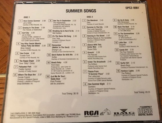 Various : Summer Songs (2xCD, Comp)