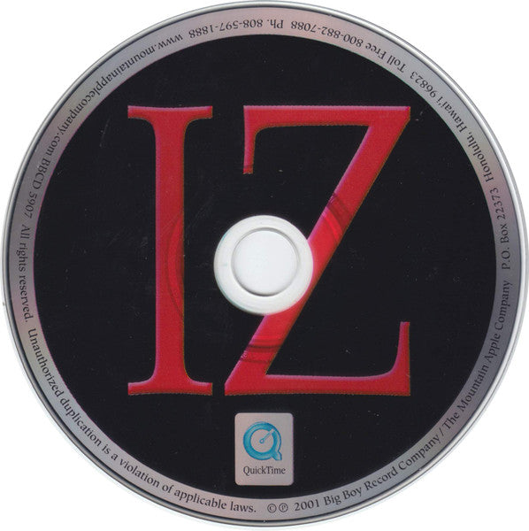 Israel Kamakawiwo'ole : Alone In Iz World (CD, Album, Enh, DAD)