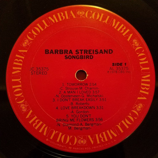 Barbra Streisand - Songbird (LP) (VG+) - Endless Media