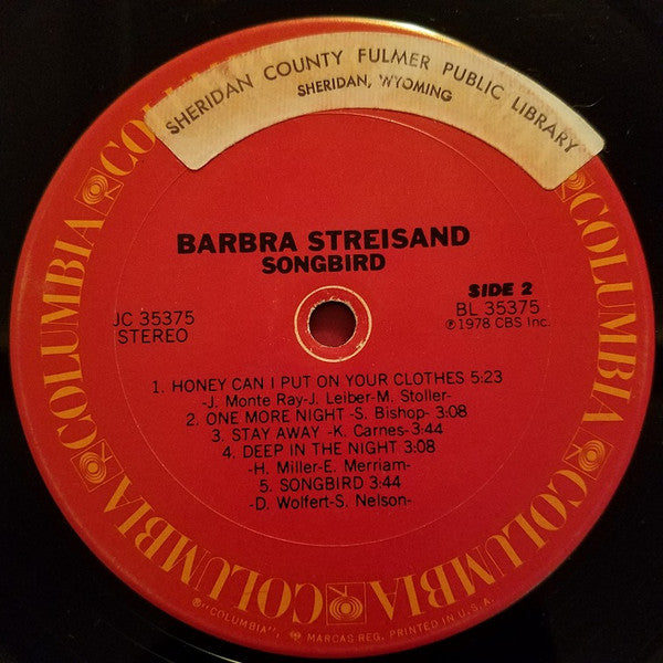 Barbra Streisand - Songbird (LP) (VG+) - Endless Media