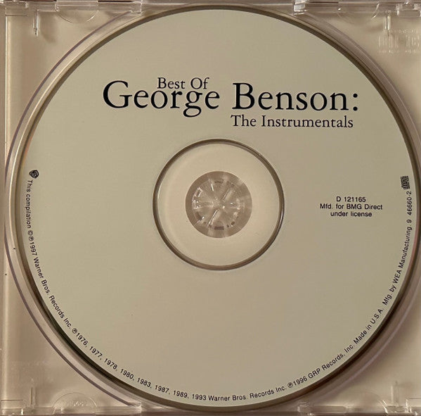 George Benson : Best Of George Benson: The Instrumentals (CD, Comp, Club, RE)