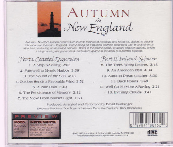 David Huntsinger : Autumn In New England (CD, Album)