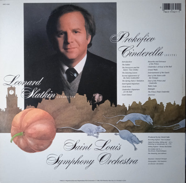 Sergei Prokofiev - Saint Louis Symphony Orchestra, Leonard Slatkin : Cinderella (Suite) (LP)