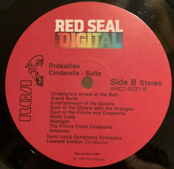 Sergei Prokofiev - Saint Louis Symphony Orchestra, Leonard Slatkin : Cinderella (Suite) (LP)